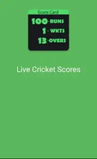 Live Cricket Scores Screen Shot 0