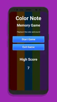 Color Note : Music Memory Game Screen Shot 0