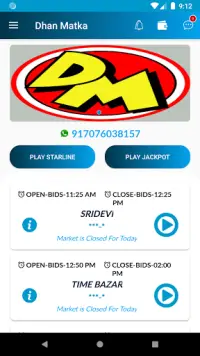 Dhan Matka - Online Free Matka Play App Screen Shot 0
