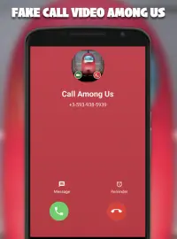 Fake Call Video Among US - Call Video and Chat Screen Shot 1