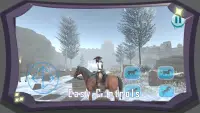 Frozen Forest Horse Riding Simulator 3D Screen Shot 1