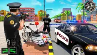 Police Moto Bike Crime Chase Screen Shot 2