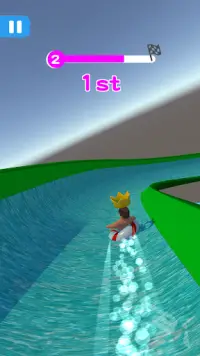 Water Park Race Roller Rush IO Screen Shot 2