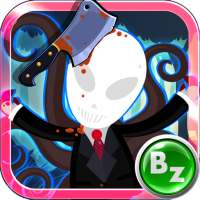 Beat Slenderman im Wald. Horror Tamagotchi Spiel