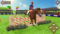 Jumping Horse Simulator : Derby Horse Race 3D Screen Shot 2