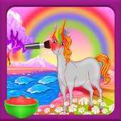 Salon kecantikan makeover unicorn - permainan spa