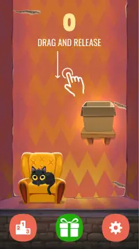 Kitty Jump! - Tap the cat! Hop it into the box! Screen Shot 1