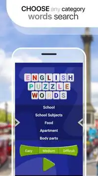 English Puzzle Words Screen Shot 0