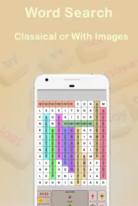 Find words games free: Word search in english Screen Shot 0