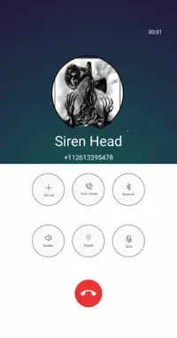 Call Siren Head chat   video call (Simulation) Screen Shot 5