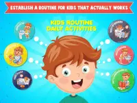 Kids Routine Daily Activities - Day & Night Chores Screen Shot 0