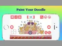 Doodle art cartoon : libro de color para adultos Screen Shot 7