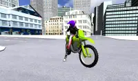 motorbike driving 3D city Screen Shot 9