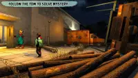 Freaky Creepy Clown - Scary Mystery Town Adventure Screen Shot 1