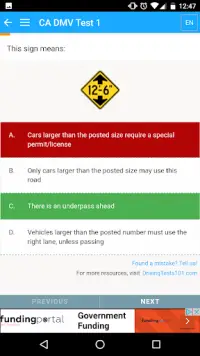 US DMV Driving Tests Screen Shot 5