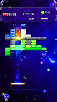 Brick Breaker - King Space Glow Screen Shot 3