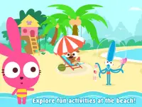Purple Pink Summer Beach-Kids Party Education App Screen Shot 12