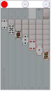 O clássico jogo de cartas solitário com soluções Screen Shot 4