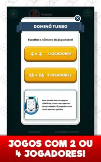 Dominó Jogatina: Domino Online Screen Shot 9