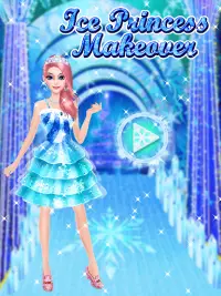 Juegos de salón de maquillaje Ice Queen para niñas Screen Shot 4