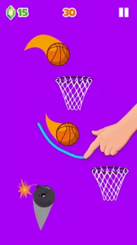 Basket Ball Shooting - Dunk Basketball Game Screen Shot 2