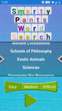 Smarty Pants Word Search Screen Shot 0