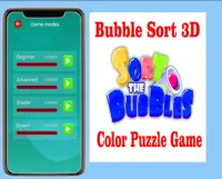 Bubble Sort 3D - Color Puzzle Game Screen Shot 1