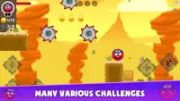 Red Ninja Hero 4 : Ball Bounce Adventure Screen Shot 3