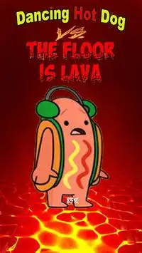 Dancing Hotdog 🌭 Vs The Floor is Lava! Challenge Screen Shot 0