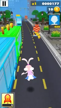 Rabbit Run: Bunny Rabbit Running Games Screen Shot 1