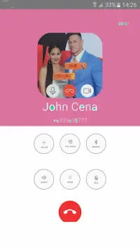 Fake Video Call & Conversation : John Cena Call Screen Shot 6