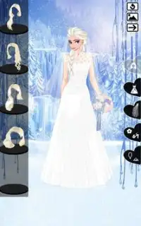 ❄ الزفاف الجليدية ❄ المجمدة فستان العروس حتى لعبة Screen Shot 1