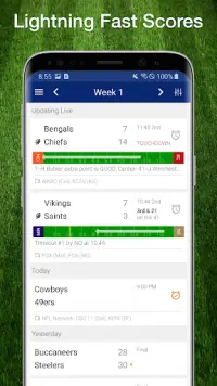 Football NFL Live Scores, Stats, & Schedules 2021 Screen Shot 0