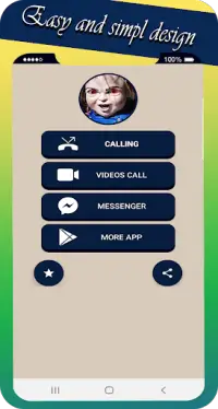 video call and chat simulator with scary doll Screen Shot 1