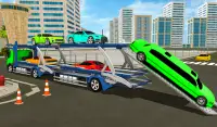 Transporte de automóviles en tráiler 3D Screen Shot 1