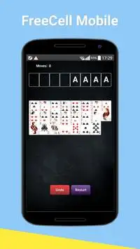 FreeCell Mobile Game Screen Shot 1