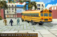 Super Hero Kids School Bus Driver Screen Shot 7