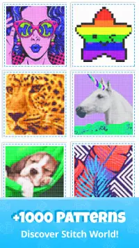 Cross Stitch Gold: Color By Number, Sewing pattern Screen Shot 0