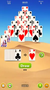 Pyramid Solitaire 4 in 1 Card Game Screen Shot 3