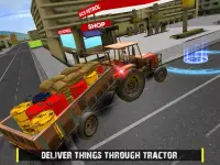 Big truck driving - Farm Tractor Cargo Drive Game Screen Shot 6