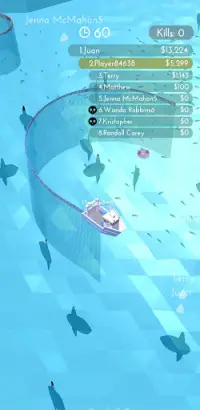 Fishingnet 3D : Battle io game Screen Shot 1