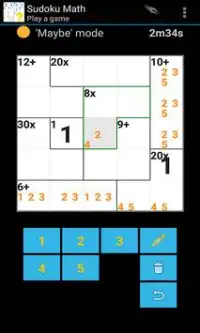 Sudoku Math Screen Shot 3