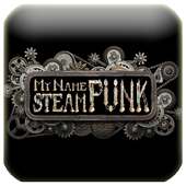 3D Mon nom d'écran Steampunk