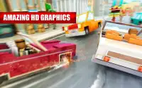 Blocky Car : City Highway Traffic Race Driving 3D Screen Shot 1