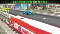 Simulador de carro vs trem Real Racing Screen Shot 2