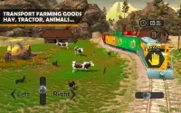 Animal Transport Hay Farming Machines Train Engine Screen Shot 0
