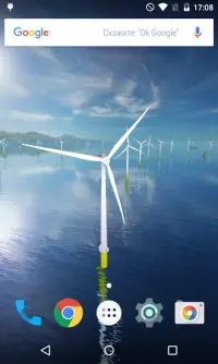 Coastal Wind Farm 3D Live Wallpaper Screen Shot 0