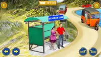 Montaña Sim Ricksh: Uphill Auto Tuk Tuk Rickshaw Screen Shot 4