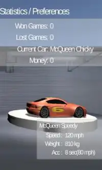 McQueen Car Racing 3D Screen Shot 1