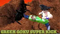 Fictional Green Goku Vs Mutant Spiders Screen Shot 1